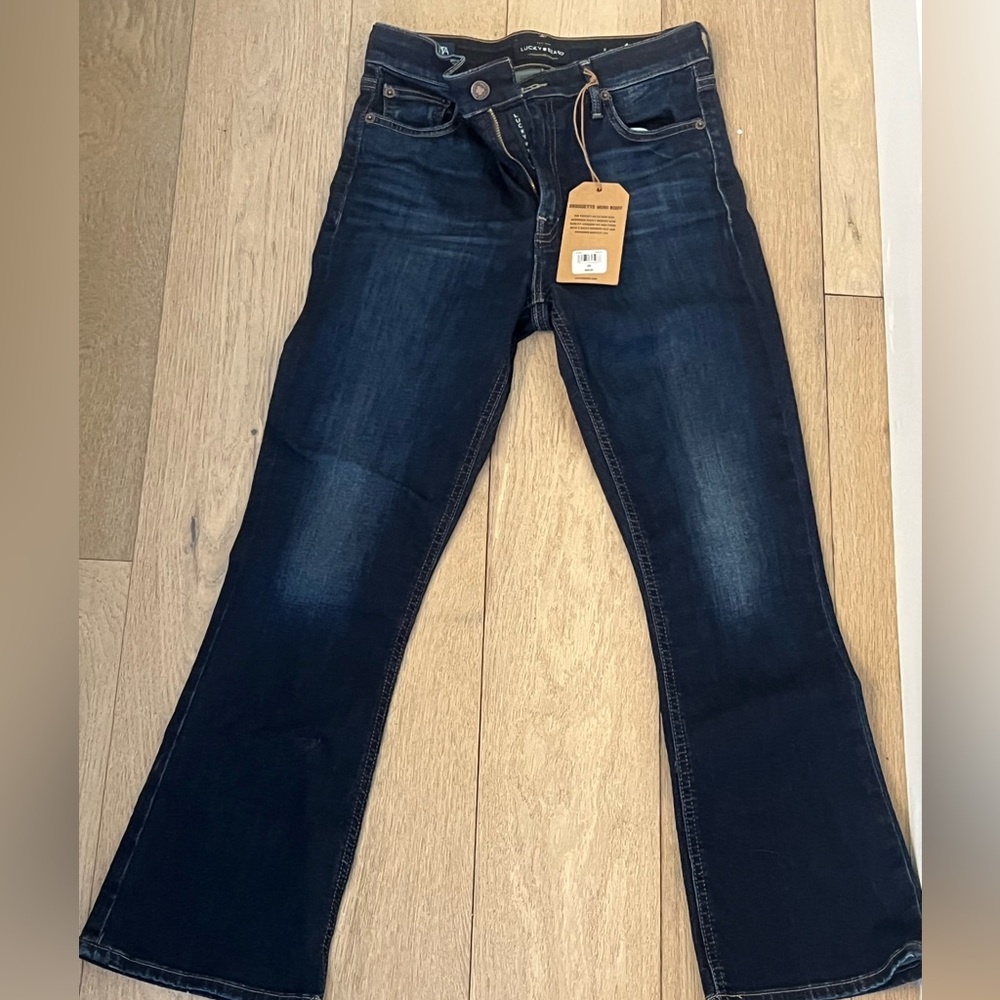 Lucky Jeans Bridgette Boot 26 (size 2) NWT Dark Blue
